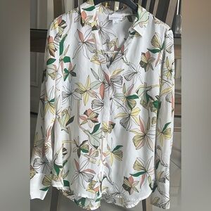 NWT Liz Claiborne blouse sz M, floral print